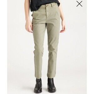 Quince Women's Straight-Leg Pants in Olive